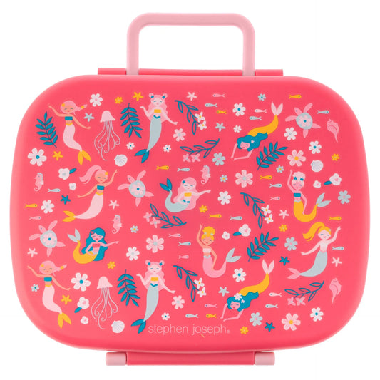 Mermaid, Bento Box, For Kids 3+, 5-Compartment Lunch Box With Removable Tray