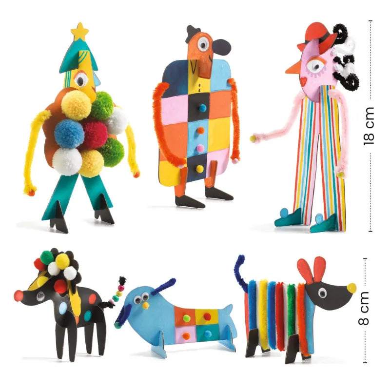 Big Buddies And Little Doggies, Creative Activity Kit For Kids 4+