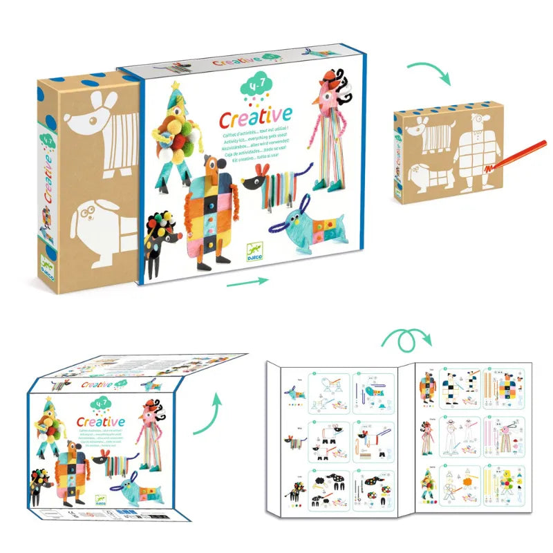 Big Buddies And Little Doggies, Creative Activity Kit For Kids 4+