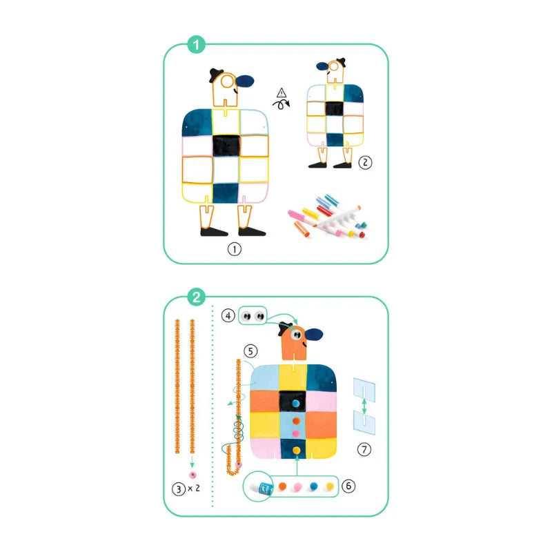 Big Buddies And Little Doggies, Creative Activity Kit For Kids 4+