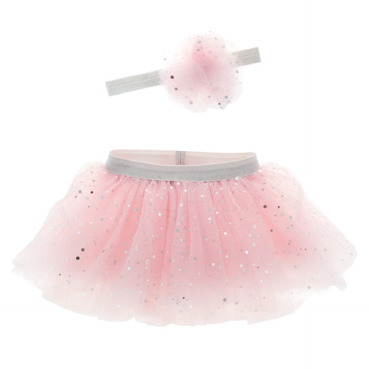 Big Sister Tutu & Headband Set Shimmer Pink: Tulle Tutu & Headband Dress-Up Set. For Kids 3+