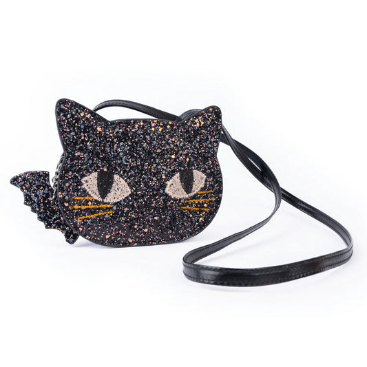 Black Chunky Glitter Kitty Purse: Cat's Meow, Great Pretenders