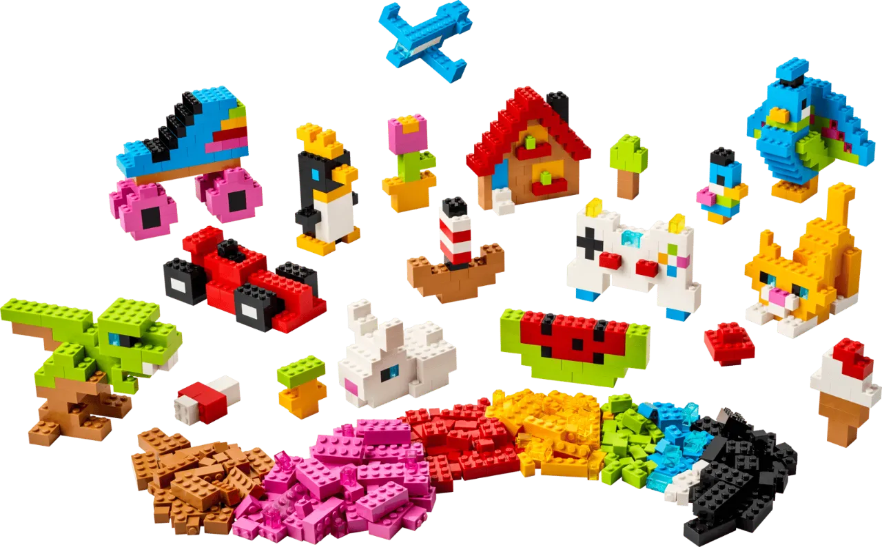 Creative Colorful Bricks For Kids 5+, Lego Classic Collection 820 Pieces, 11045
