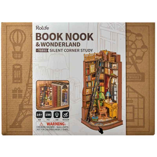 Book Nook Shelf Insert: Silent Corner Study, Rolife