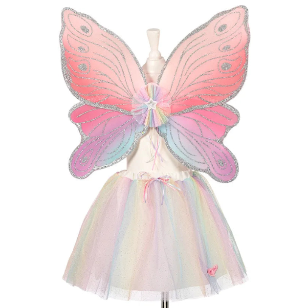 Carlina, Fairy Skirt & Wings Set for Kids, Adjustable Fit