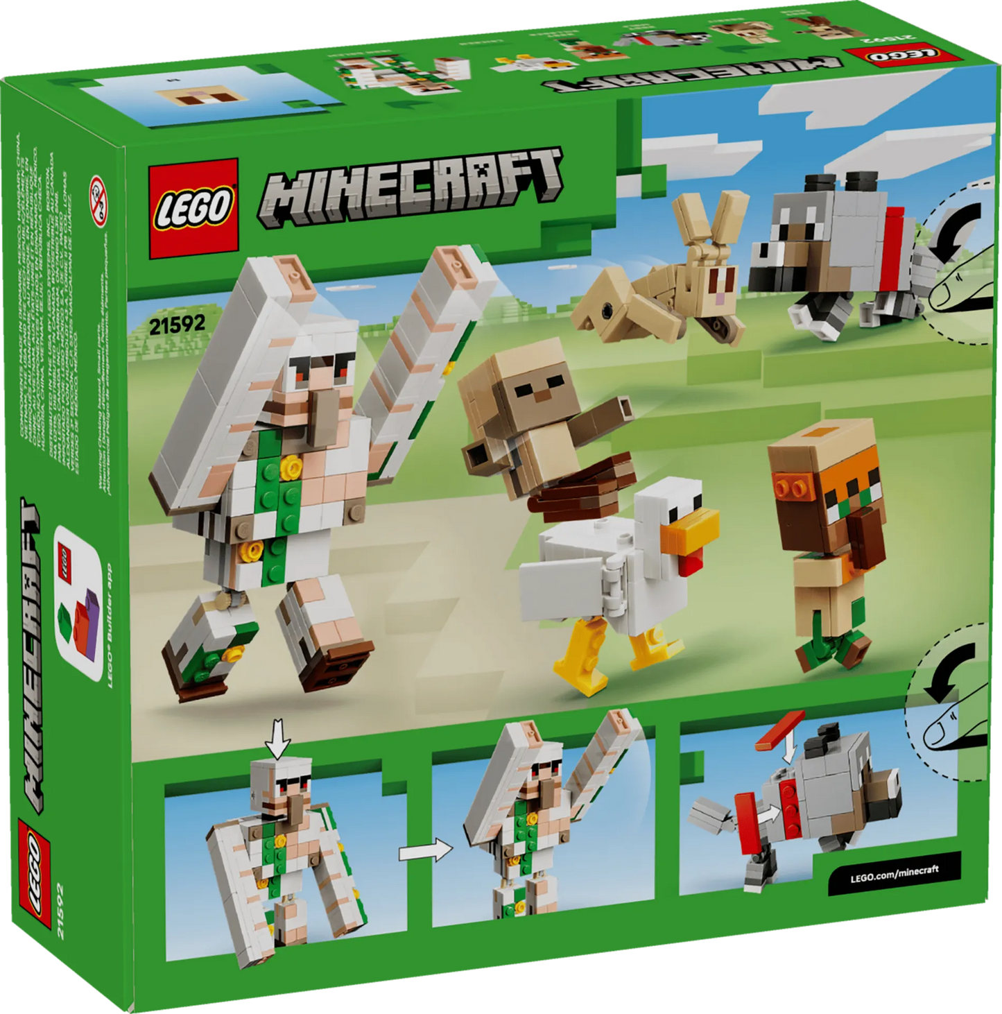 Chicken Jockey Desert Attack 21592, Lego Minecraft