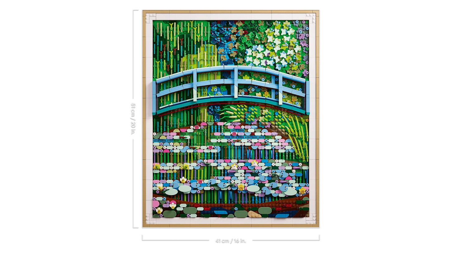 Claude Monet – Bridge over a Pond of Water Lilies 31220, Lego ART