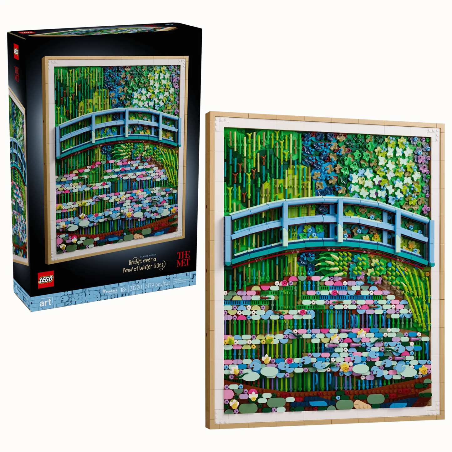 Claude Monet – Bridge over a Pond of Water Lilies 31220, Lego ART