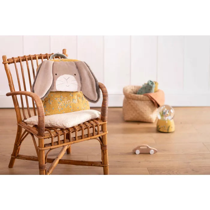 Clay rabbit backpack: Trois Petits Lapins, Moulin Roty