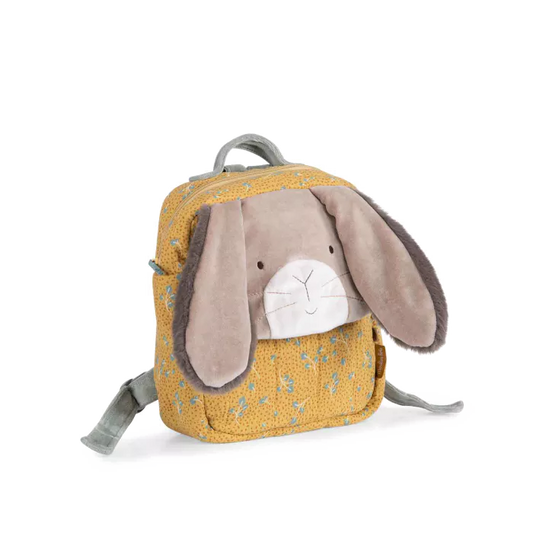 Clay rabbit backpack: Trois Petits Lapins, Moulin Roty