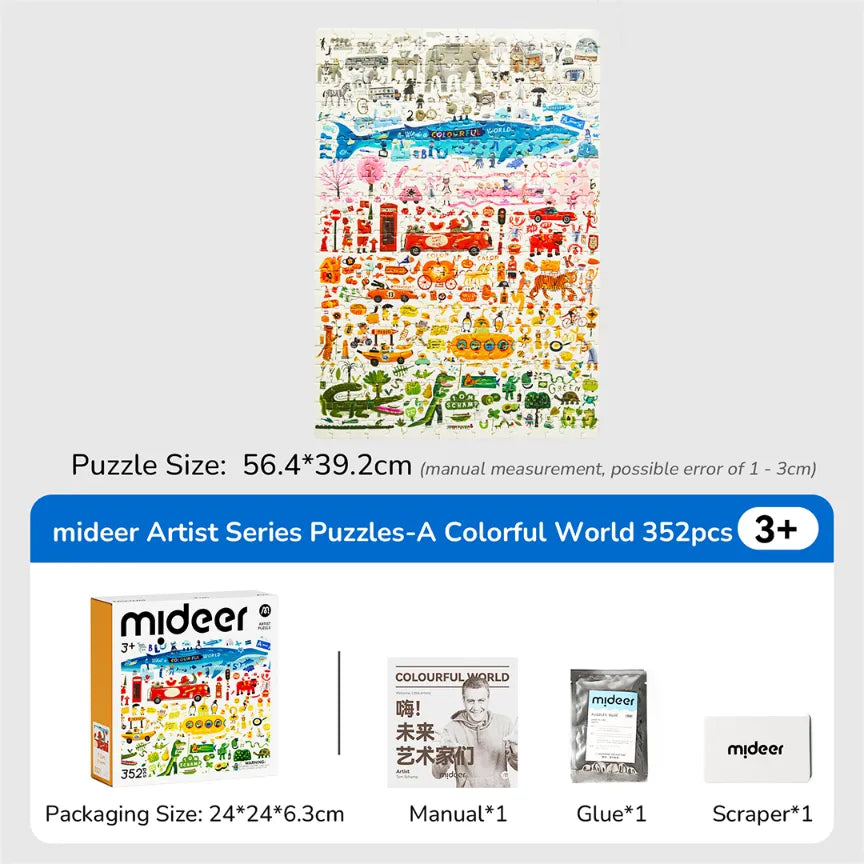 Colourful World, Artist Puzzle for Kids 3+, 352 Pieces
