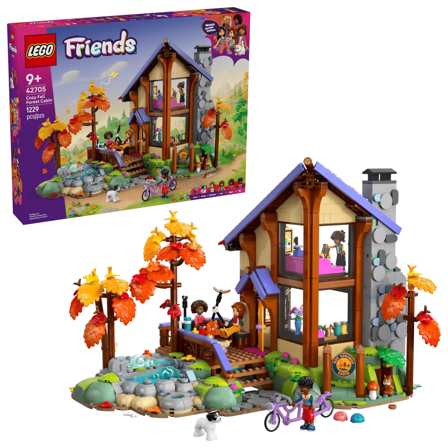 Cozy Fall Forest Cabin 42705, Lego Friends