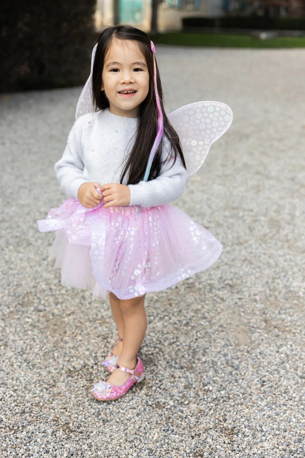 Crazy For Daisies, Tutu, Wand And Wings Costume Set For Kids 3+