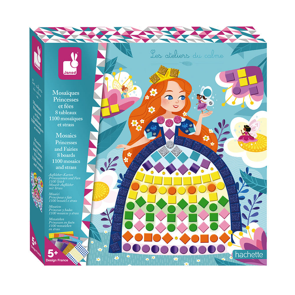 Creative Kit - Princesses and Fairies Mosaics Set, Janod