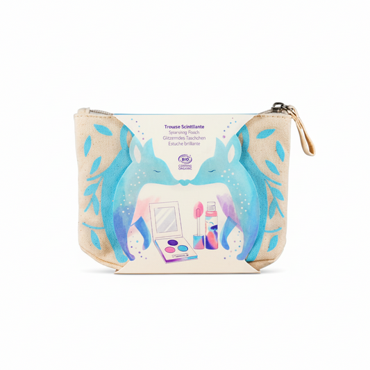 Blue Sparkling Pouch, Kids Makeup Set for Kids 3+