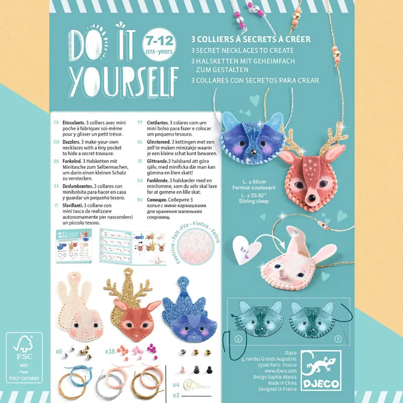 Dazzlers, DIY Sewing Necklace Kit For Kids 7+