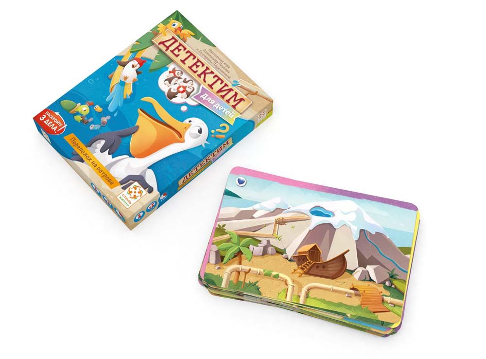 Настольная игра: Детектим для детей, Переполох на острове. Мир Хобби