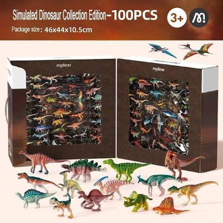 100 Piece Toy Set, Dinosaur for Kids 3+