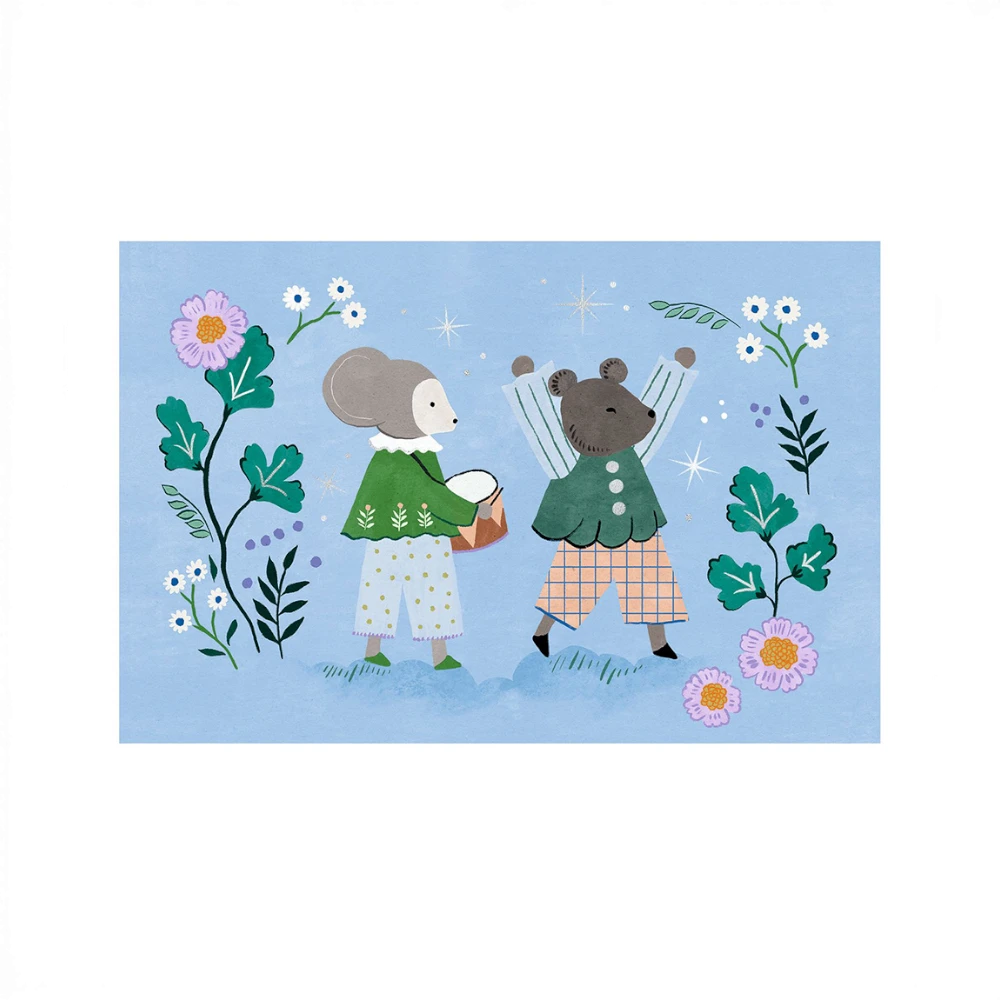Invitations-greeting cards: Animal Fanfare Letter Box, Djeco