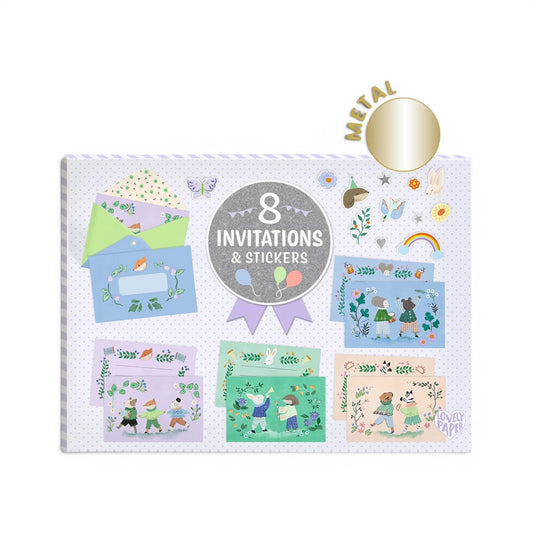 Invitations-greeting cards: Animal Fanfare Letter Box, Djeco