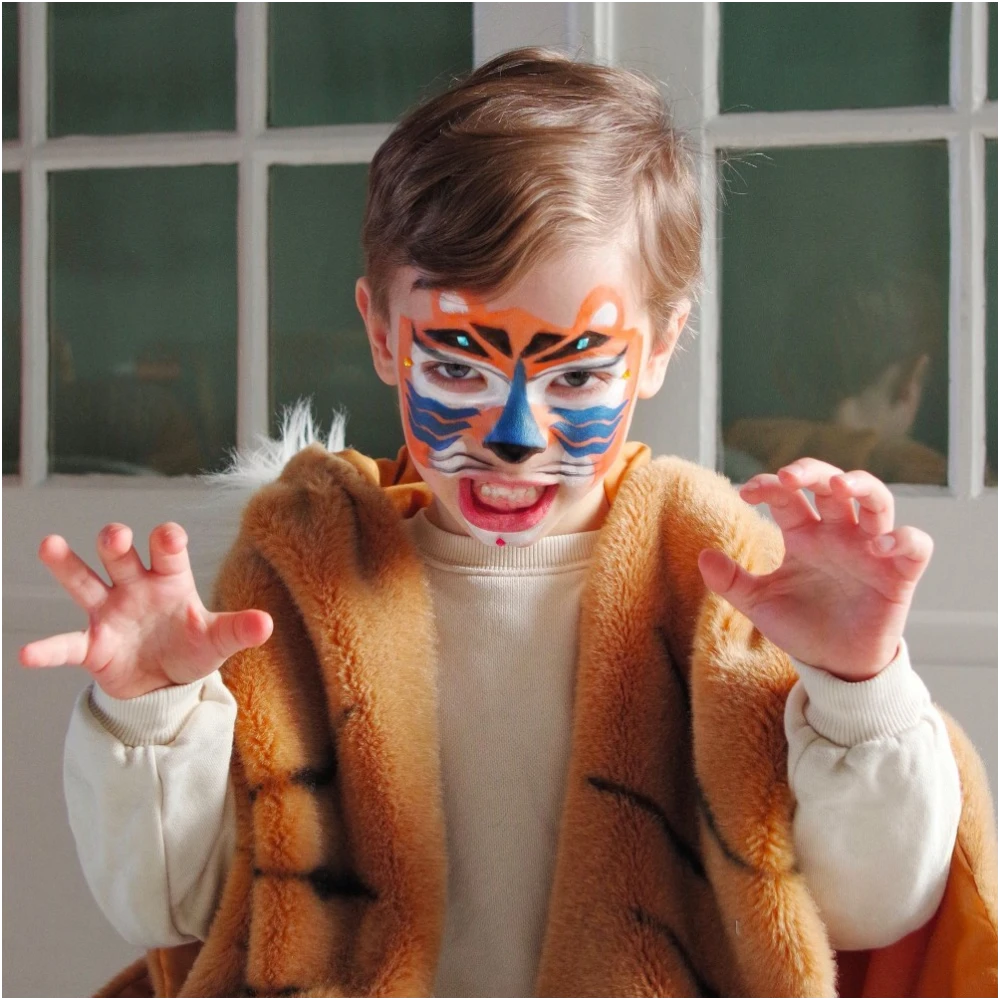 Makeup set with stencils and stickers: Panthera, Djeco