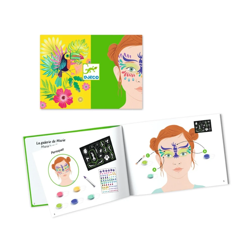 Makeup set with stencils and stickers: Rio de Janeiro, Djeco