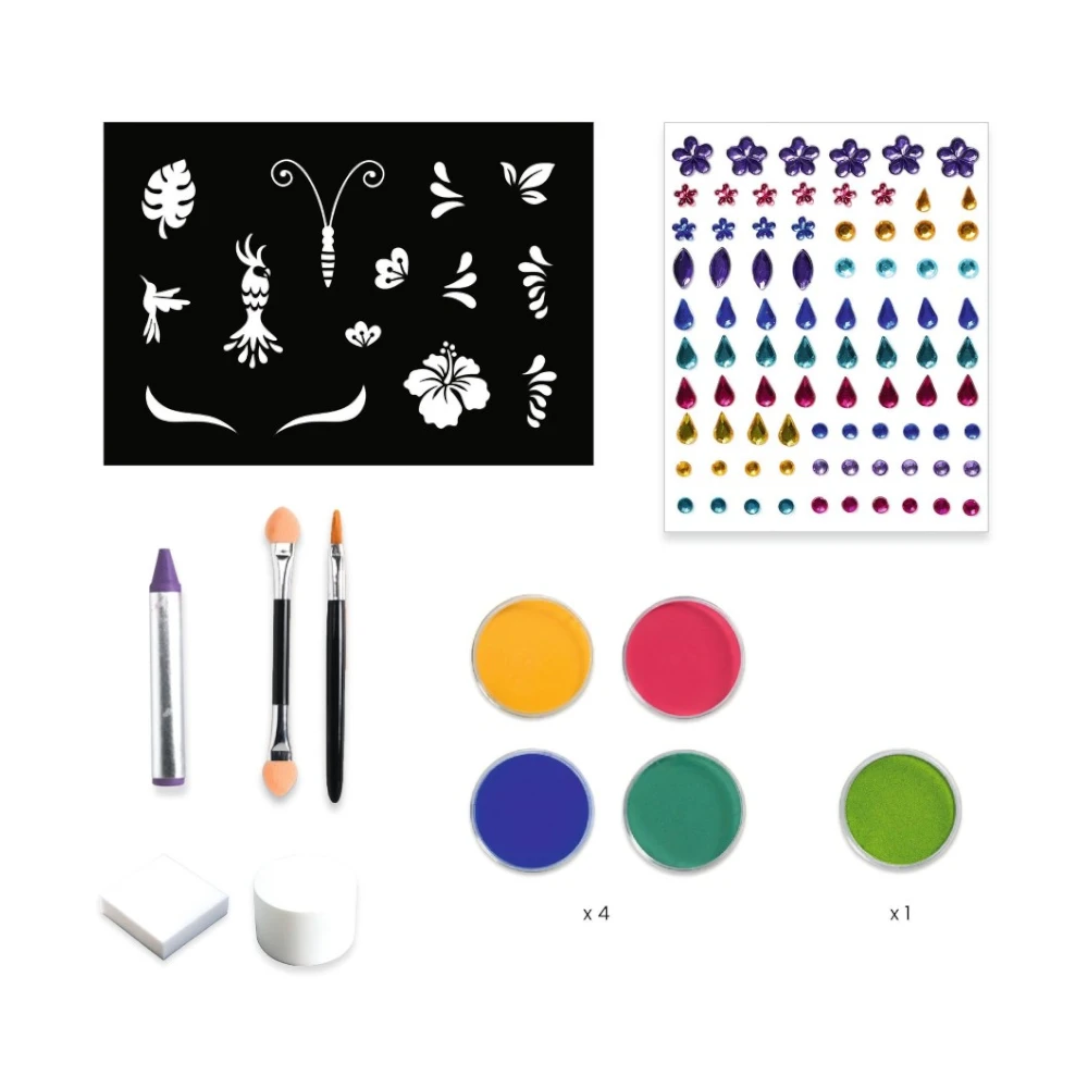 Makeup set with stencils and stickers: Rio de Janeiro, Djeco