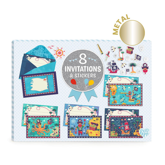 Djeco Invitations-Greeting cards "All aboard"