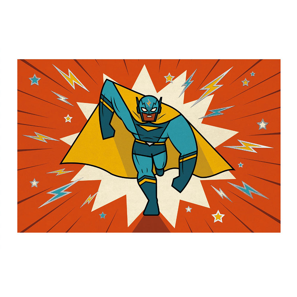 Djeco Invitations-Greeting cards Super hero Pow ! Bang !