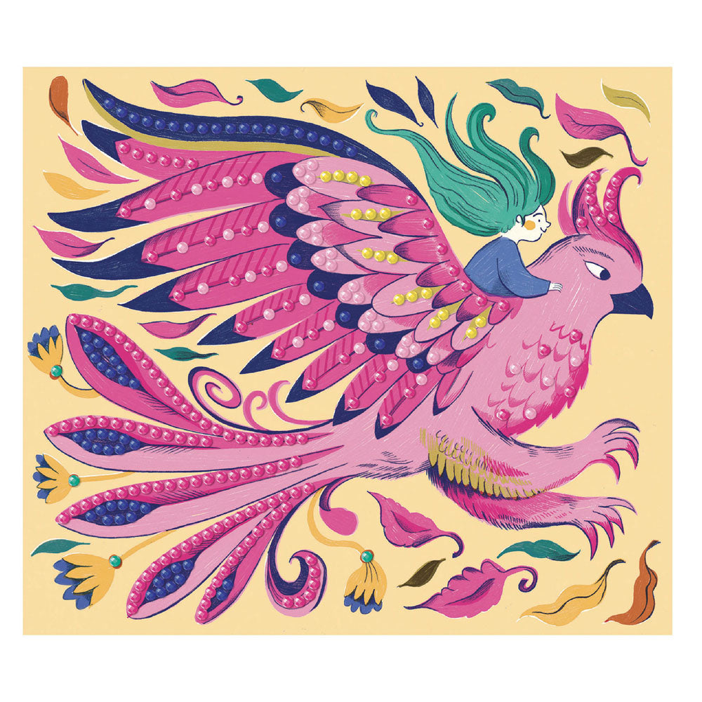 Mythical Creatures, Diamond Mosaic Kit, For Kids 7+, 4 Illustrated Cards