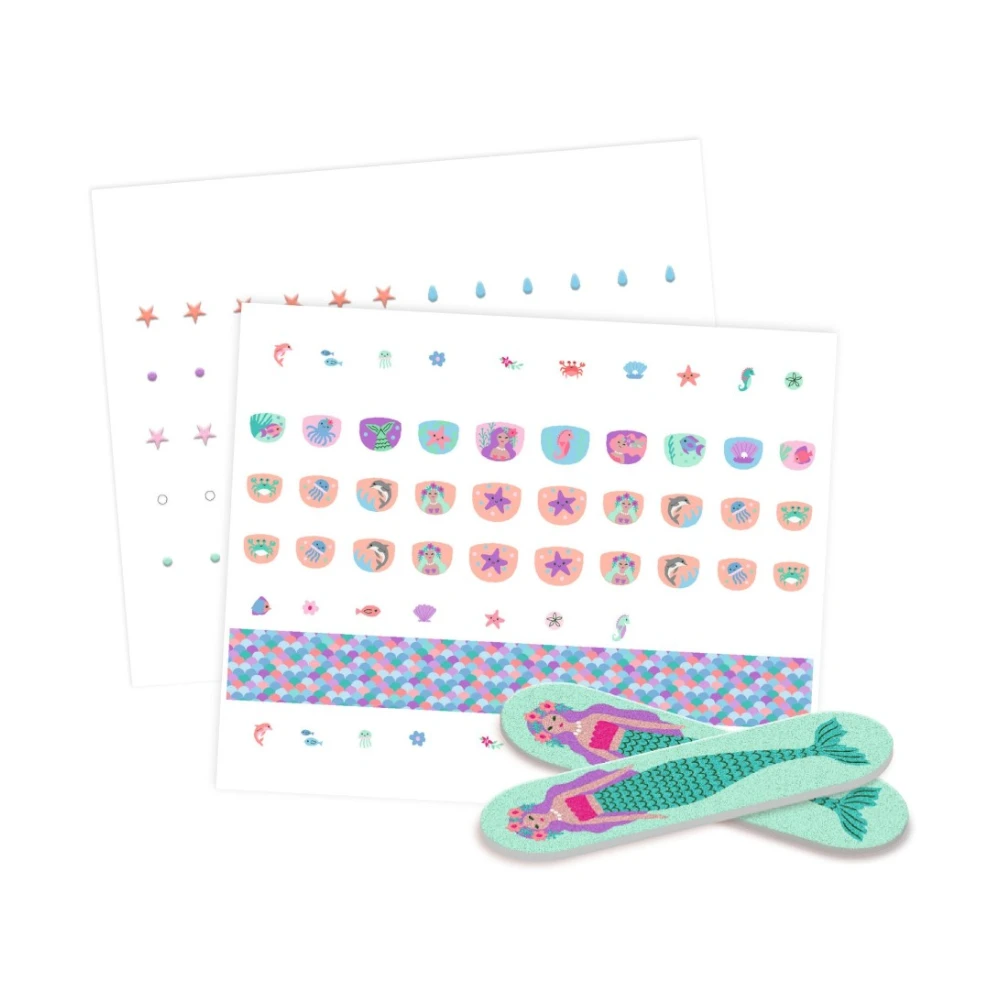 Nail stickers: Sea 180 pcs, Djeco