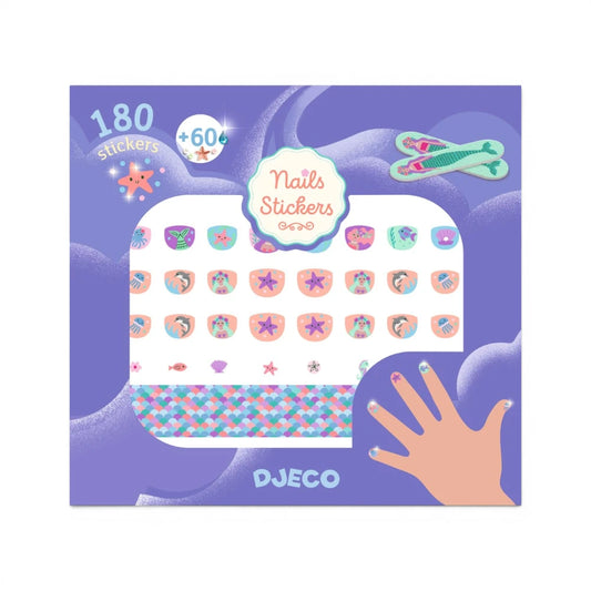 Nail stickers: Sea 180 pcs, Djeco