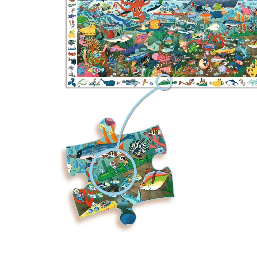 Observation puzzle: Secrets of the Sea 200 pcs, Djeco