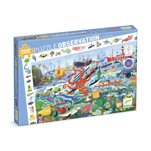 Observation puzzle: Secrets of the Sea 200 pcs, Djeco