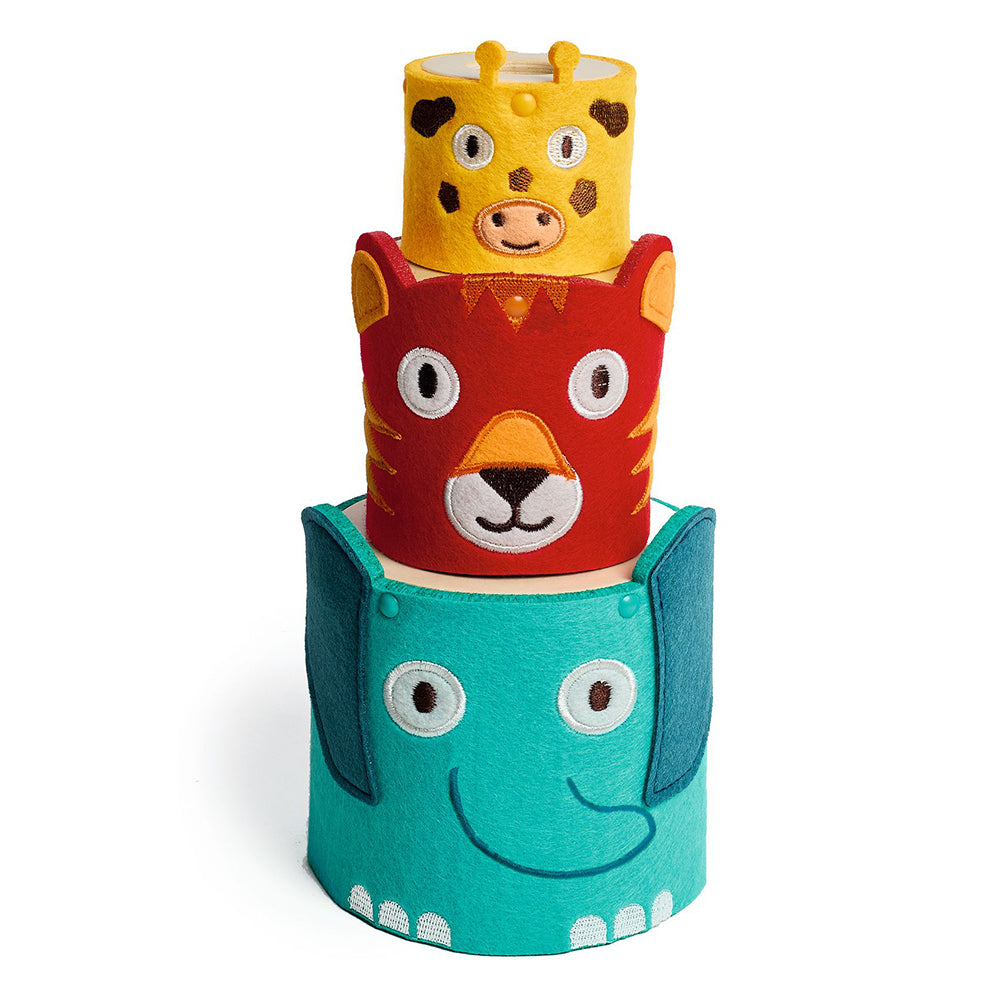 Softitotem, Wooden Stacking Animal Blocks, For Toddlers 1+