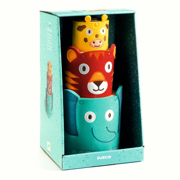 Softitotem, Wooden Stacking Animal Blocks, For Toddlers 1+