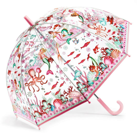 Djeco Children's Umbrella with metallic details 'Mermaid' 70cm