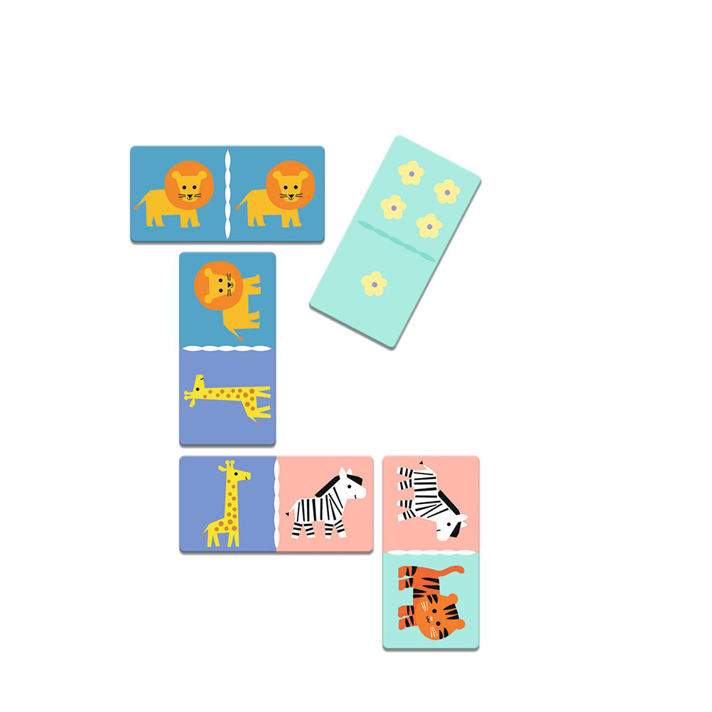 Djeco Wild animals - 5 GAMES Memo-Domino-Loto-Puzzle-Ludo