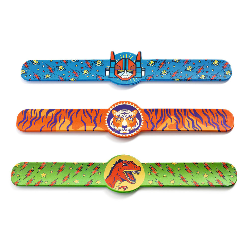 Djeco Winding bracelets dino, tiger, superhero (3 designs) 1 pcs