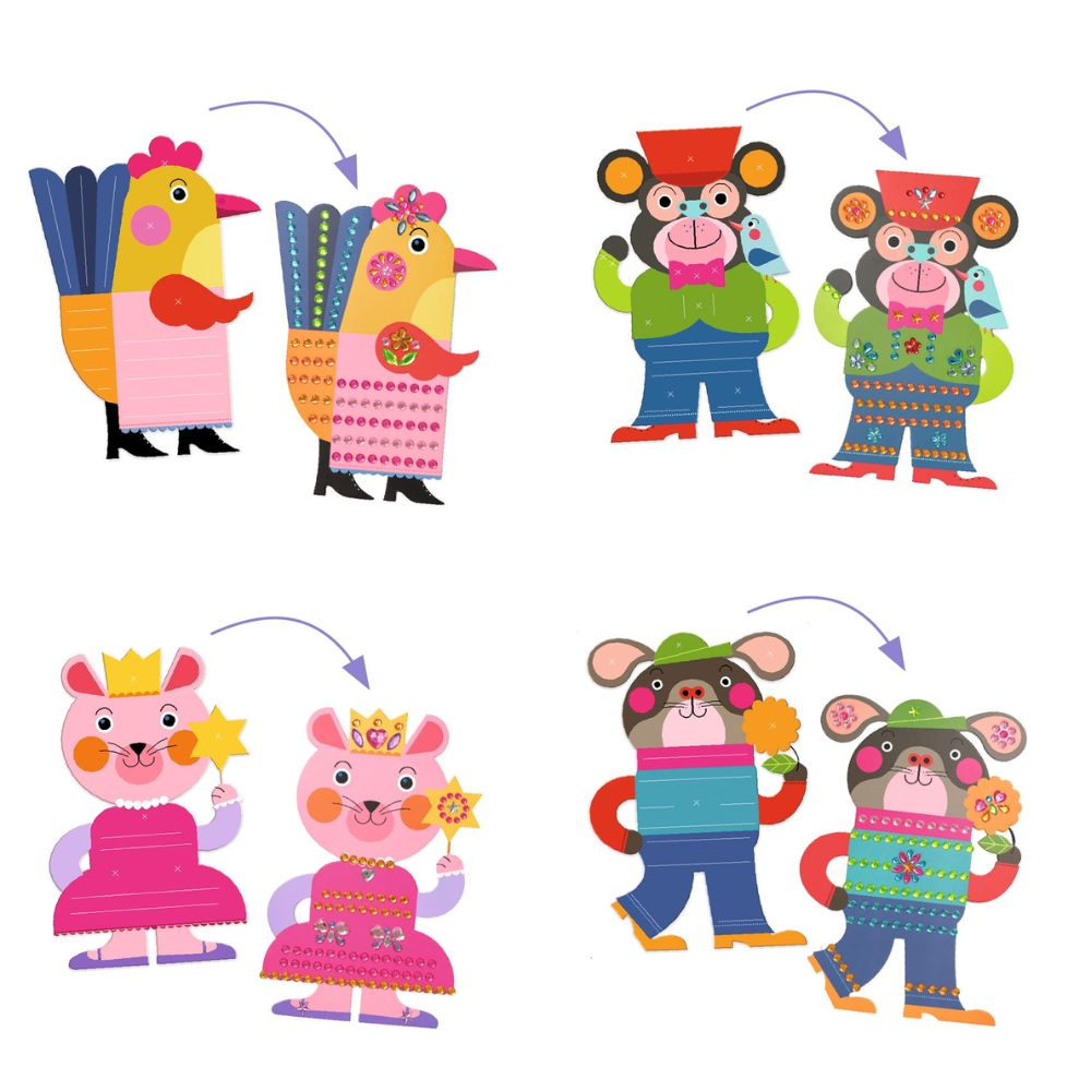 Djeco Art and craft Small gifts for little ones - Stickers Sparkles