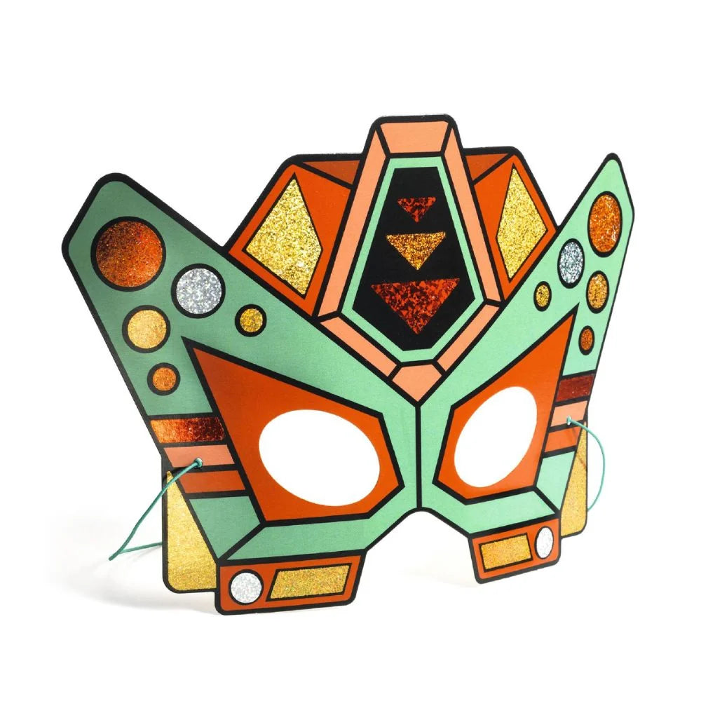 Super Robots, Mosaic Mask Craft Kit, 5+, DIY Carnival Robot Mask