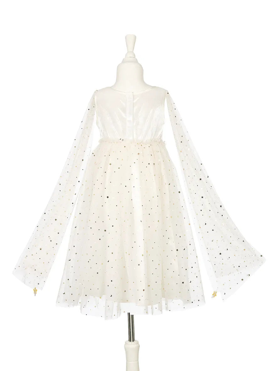 Dorianne, White and Gold Dress for Kids 3-4
