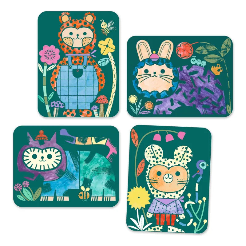 Dressed-Up Animals, Magic Reveal Paint Set For Kids 3+