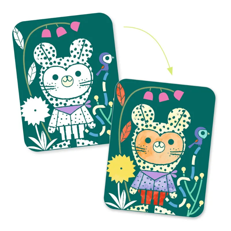 Dressed-Up Animals, Magic Reveal Paint Set For Kids 3+