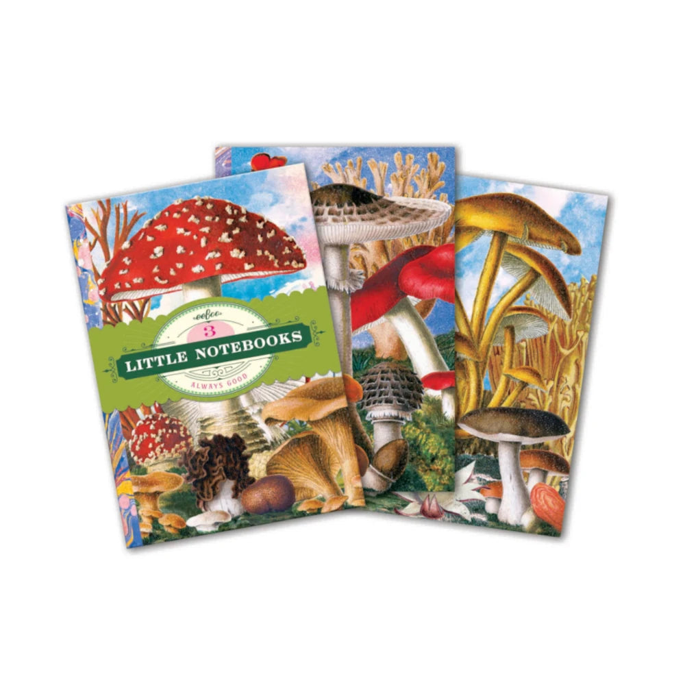 Fumiha's Little Notebook Set: Mushrooms, eeBoo