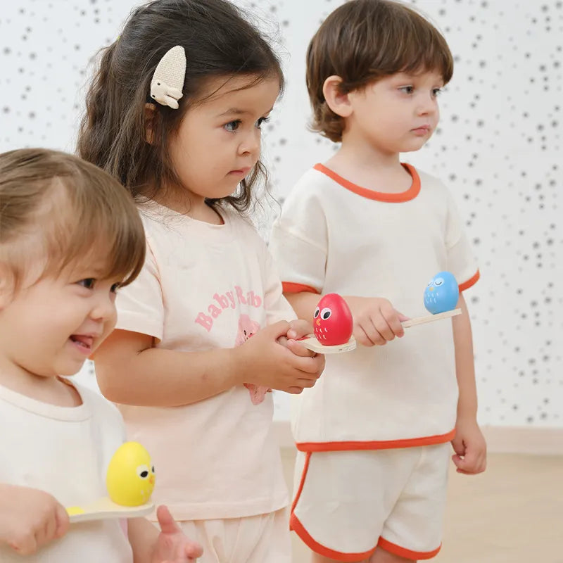 Egg And Spoon Race, Active Party Game For Kids 3+