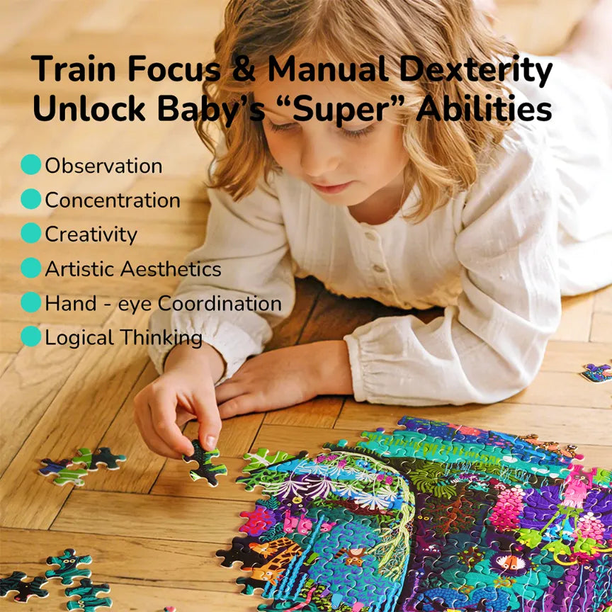 Elephant Dream, Shaped Artist Puzzle for Kids 6+, 280 Pieces