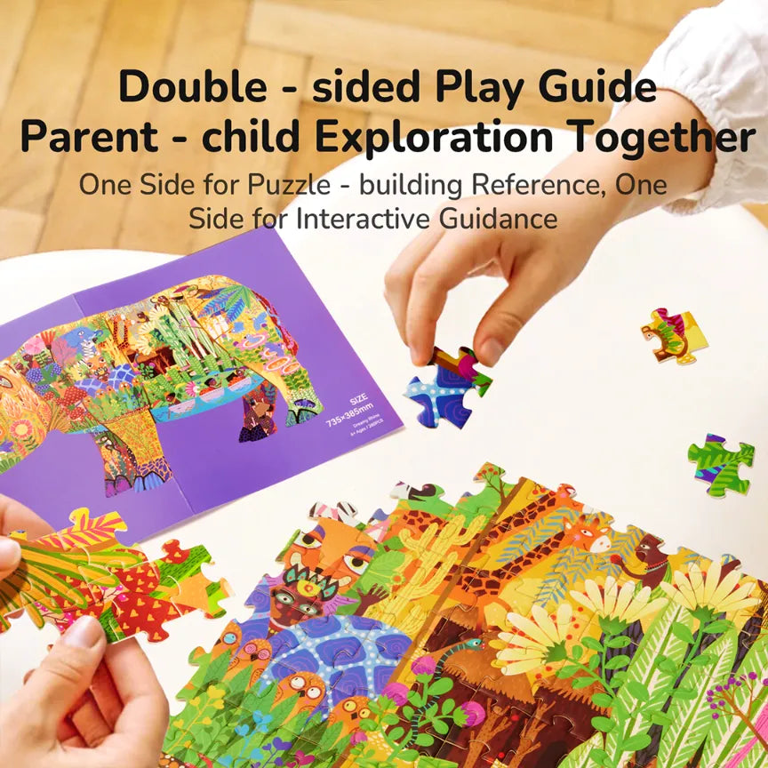 Elephant Dream, Shaped Artist Puzzle for Kids 6+, 280 Pieces