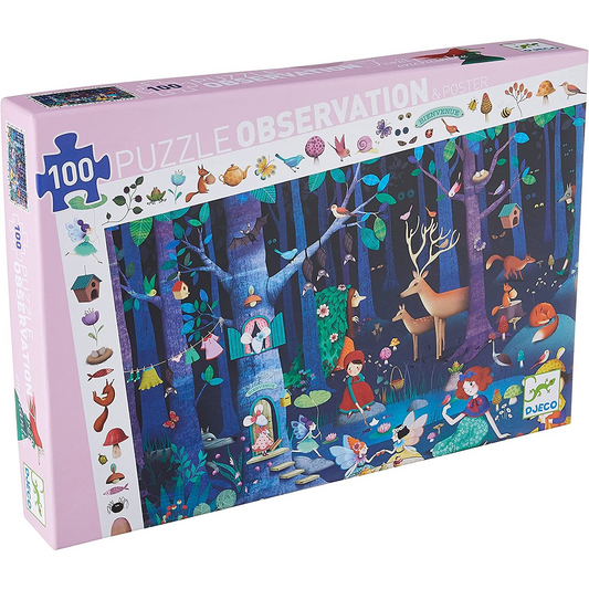 Djeco Observation puzzles Enchanted Forest - 100 pcs