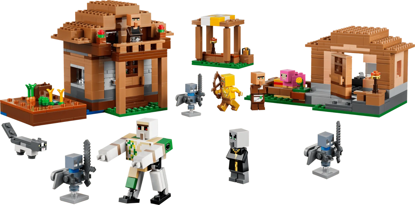 Evoker Village Attack 21596, Lego Minecraft